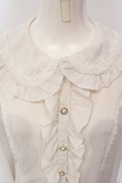 画像2: axes femme kawaii / ローズレースブラウス  シロ O-25-05-05-068-AX-BL-IG-OS