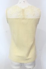 画像3: 【SALE】axes femme / 繊細レースタンク M キナリ O-25-05-05-072-AX-TO-OW-ZT508 (3)