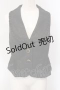 axes femme POETIQUE / フリルジャガードベスト M クロ O-25-05-05-076-AX-TO-OW-OS