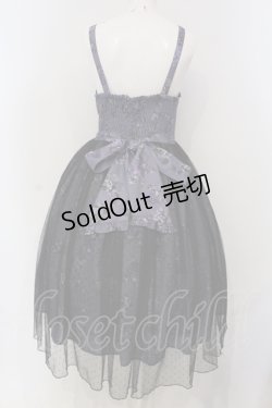 画像4: axes femme kawaii / クラシックブーケ柄ジャンスカ M パープル O-25-05-05-009-AX-OP-IG-OS