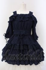 画像1: Vallee lys / Precious Embroidered Lace Mini Dress  ネイビー O-25-05-05-012-GO-OP-IG-OS (1)