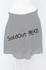 Rozen Kavalier / マリン柄シフォンショートパンツ  ブラック×ブルー O-25-05-05-002-OO-PA-IG-OS