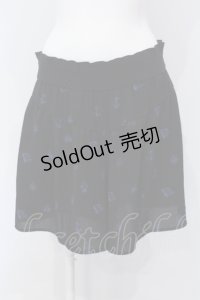 Rozen Kavalier / マリン柄シフォンショートパンツ  ブラック×ブルー O-25-05-05-002-OO-PA-IG-OS
