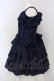画像3: Vallee lys / Precious Embroidered Lace Mini Dress  ネイビー O-25-05-05-012-GO-OP-IG-OS (3)
