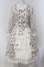 画像1: ATELIER PIERROT / Rosy Bouquet Dress 1 オフホワイト O-25-05-05-013-EL-OP-IG-OS (1)