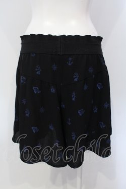 画像3: Rozen Kavalier / マリン柄シフォンショートパンツ  ブラック×ブルー O-25-05-05-002-OO-PA-IG-OS