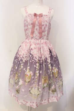 画像1: axes femme kawaii / ブルーミングガーデンジャンパースカート M ラベンダー O-25-05-05-017-AX-OP-IG-OS