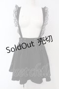 NOEMIE / 2WAYレースフリルサスペンダー付きスカート M クロ O-25-05-05-003-LO-SK-OW-OS