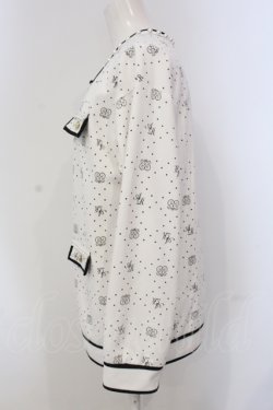 画像2: Ank Rouge / モノグラム配色カーデ  シロ×クロ O-25-05-05-022-CA-TO-IG-OS