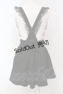画像3: NOEMIE / 2WAYレースフリルサスペンダー付きスカート M クロ O-25-05-05-003-LO-SK-OW-OS