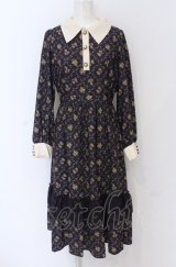 axes femme / キンモクセイ柄タイルワンピース M ラベンダー O-25-05-06-001-AX-OP-OW-OS