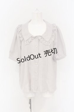 画像1: axes femme POETIQUE / ピンタックブラウス M ピンクラベンダー O-25-05-06-005-AX-BL-OW-OS