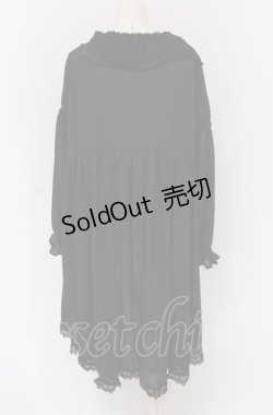 画像2: Vallee lys / "Seraph"フィッシュテールカーディガン  ブラック O-25-05-06-037-GO-TO-OW-OS