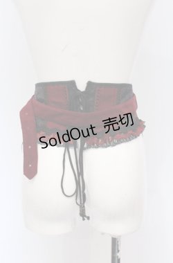 画像2: Ozz oneste / ベルト付コルセット  ワイン O-25-05-06-045-OO-TO-OW-OS