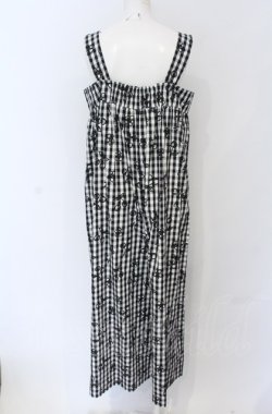 画像3: Jane Marple Dans Le Salon / Picnic clothサロペットドレス M クロｘシロ O-25-05-06-046-JM-OP-IG-OS