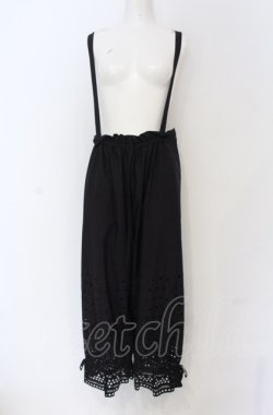 画像1: Jane Marple / Teardrop lace suspenders pants パンツ M ネイビー O-25-05-06-047-JM-PA-IG-OS