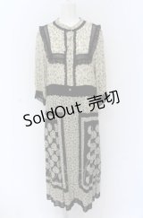 Jane Marple Dans Le Salon / Jelly flower Agatha dress M 生成り×クロ O-25-05-06-048-JM-OP-IG-OS
