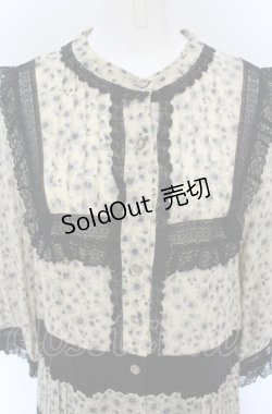 画像2: Jane Marple Dans Le Salon / Jelly flower Agatha dress M 生成り×クロ O-25-05-06-048-JM-OP-IG-OS