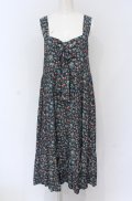 Jane Marple / Wild cherry strap dress M ブルー O-25-05-06-051-JM-OP-IG-OS