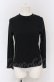 画像1: Jane Marple / Compact rib lace trimming pullover プルオーバー M クロ O-25-05-06-055-JM-TO-IG-OS (1)