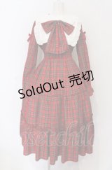 Amavel / Dolly Holidayチェックティアードワンピース（ロング丈）  アカ O-25-05-06-060-CA-OP-IG-OS
