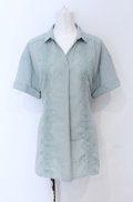 axes femme / レース使いチュニックブラウス M グリーン O-25-05-06-008-AX-BL-OW-OS