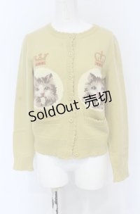 Jane Marple / Chocolat classiqueのカーディガン M イエロー O-25-05-06-063-JM-TO-OW-OS