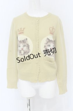 画像1: Jane Marple / Chocolat classiqueのカーディガン M イエロー O-25-05-06-063-JM-TO-OW-OS