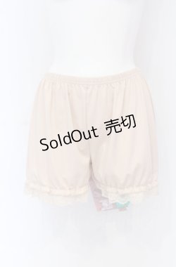 画像1: m petit by misako / AMドロワーズスソレース L-LL 中薄橙 O-25-05-06-066-LO-PA-IG-OS