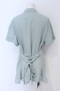 画像2: axes femme / レース使いチュニックブラウス M グリーン O-25-05-06-008-AX-BL-OW-OS