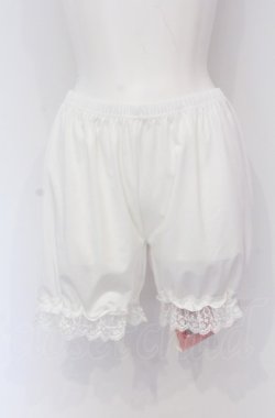 画像1: m petit by misako / ECAM3ブスソフリル ドロワーズ M-L しろ O-25-05-06-067-LO-PA-IG-OS