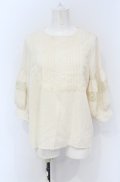 axes femme Nostalgic / スクエアピンタックブラウス M キナリ O-25-05-06-009-LO-BL-OW-OS