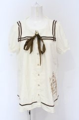 Amavel / 刺しゅうシャツチュニック  アイボリー O-25-05-06-073-CA-BL-IG-OS