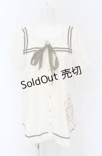 Amavel / 刺しゅうシャツチュニック  アイボリー O-25-05-06-073-CA-BL-IG-OS