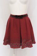 Ank Rouge / レースプリントスカート  ワイン O-25-05-06-074-CA-SK-IG-OS