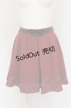画像1: Ank Rouge / レースプリントスカート  ワイン O-25-05-06-074-CA-SK-IG-OS