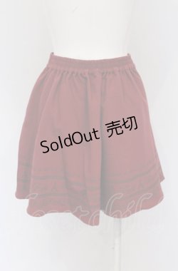 画像2: Ank Rouge / レースプリントスカート  ワイン O-25-05-06-074-CA-SK-IG-OS