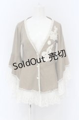 Favorite / フラワーレースカーディガン  ベージュ O-25-05-06-076-LO-TO-IG-OS