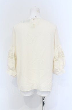 画像3: axes femme Nostalgic / スクエアピンタックブラウス M キナリ O-25-05-06-009-LO-BL-OW-OS