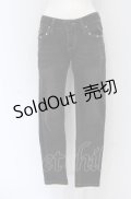 axes femme / サイドレース使いストレッチパンツ S クロ O-25-05-06-082-AX-PA-OW-OS