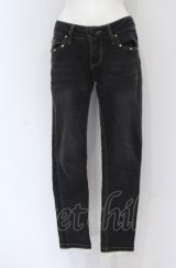 axes femme / サイドレース使いストレッチパンツ S クロ O-25-05-06-082-AX-PA-OW-OS
