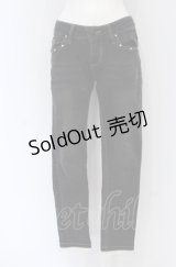 axes femme / サイドレース使いストレッチパンツ S クロ O-25-05-06-082-AX-PA-OW-OS