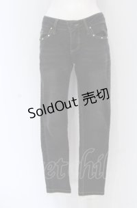 axes femme / サイドレース使いストレッチパンツ S クロ O-25-05-06-082-AX-PA-OW-OS