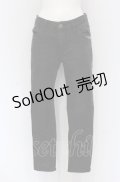 axes femme / 薔薇刺しゅうストレッチパンツ S クロ O-25-05-06-083-AX-PA-OW-ZI