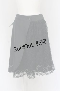 画像1: axes femme / ラッププリーツスカート M グリーン O-25-05-06-086-AX-SK-OW-ZI