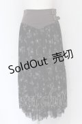 axes femme / 花柄ボリュームチュールスカート M クロ O-25-05-06-087-AX-SK-OW-ZI