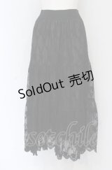 axes femme POETIQUE / レースティアードロングスカート M クロ O-25-05-06-091-AX-SK-OW-OS