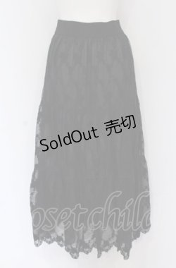 画像3: axes femme POETIQUE / レースティアードロングスカート M クロ O-25-05-06-091-AX-SK-OW-OS
