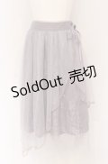 axes femme POETIQUE / レースｘチュールイレヘムスカート M ラベンダー O-25-05-06-092-AX-SK-OW-OS