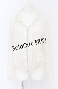 axes femme / シアーストライプブルゾン M キナリ O-25-05-06-013-AX-TO-OW-OS